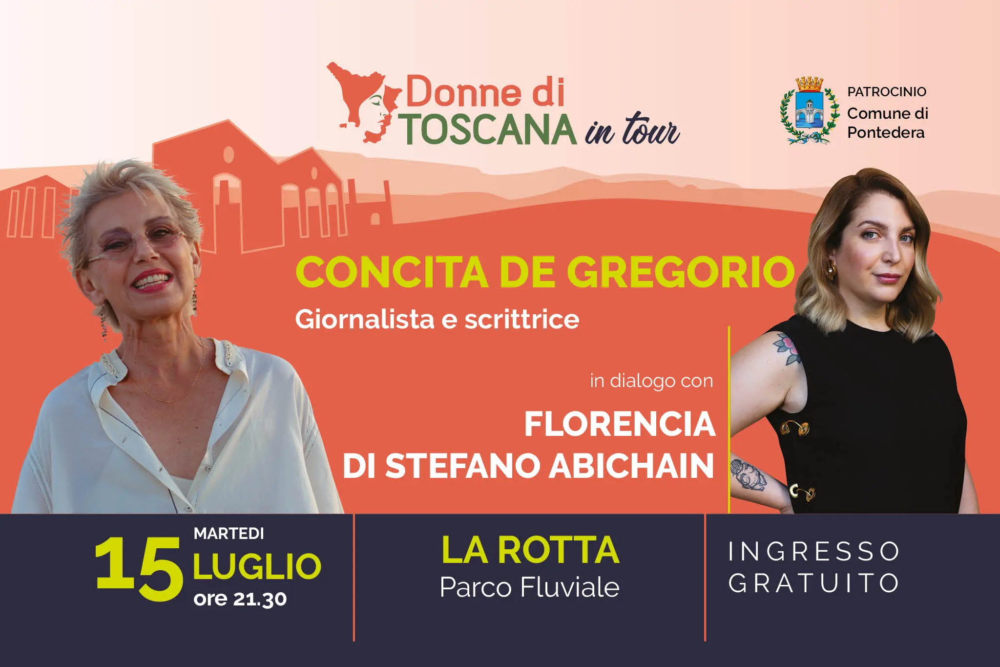 Donne di Toscana evento Concita De Gregorio in dialogo con Florencia @florenciafacose