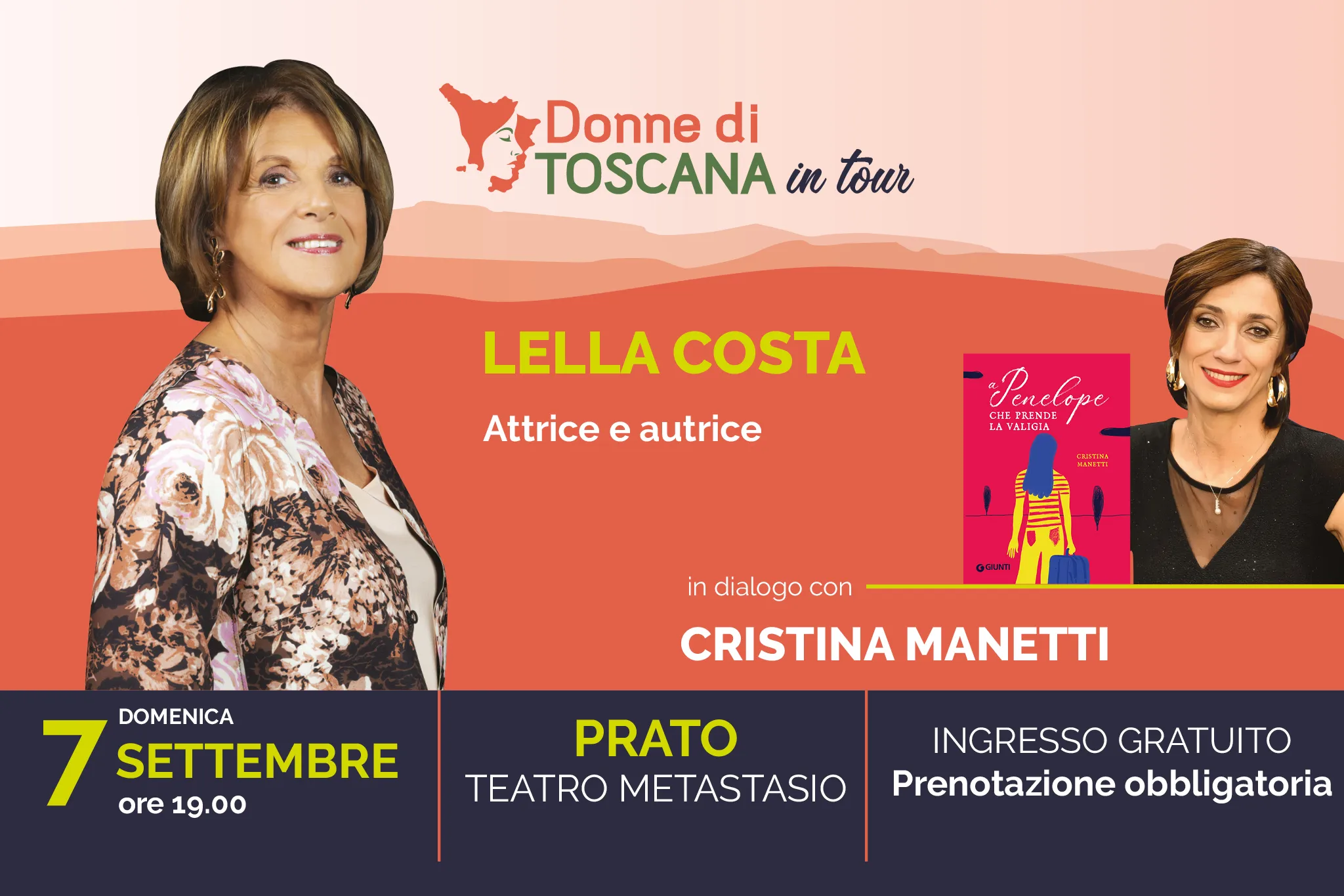 Donne di Toscana in tour evento a Prato 7 Settembre. Presidente Sonia Luca